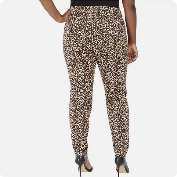 AE American Eagle Outfitters Leopard Print Jeans High Rise Jegging Plus Size 24 - Picture 11 of 11